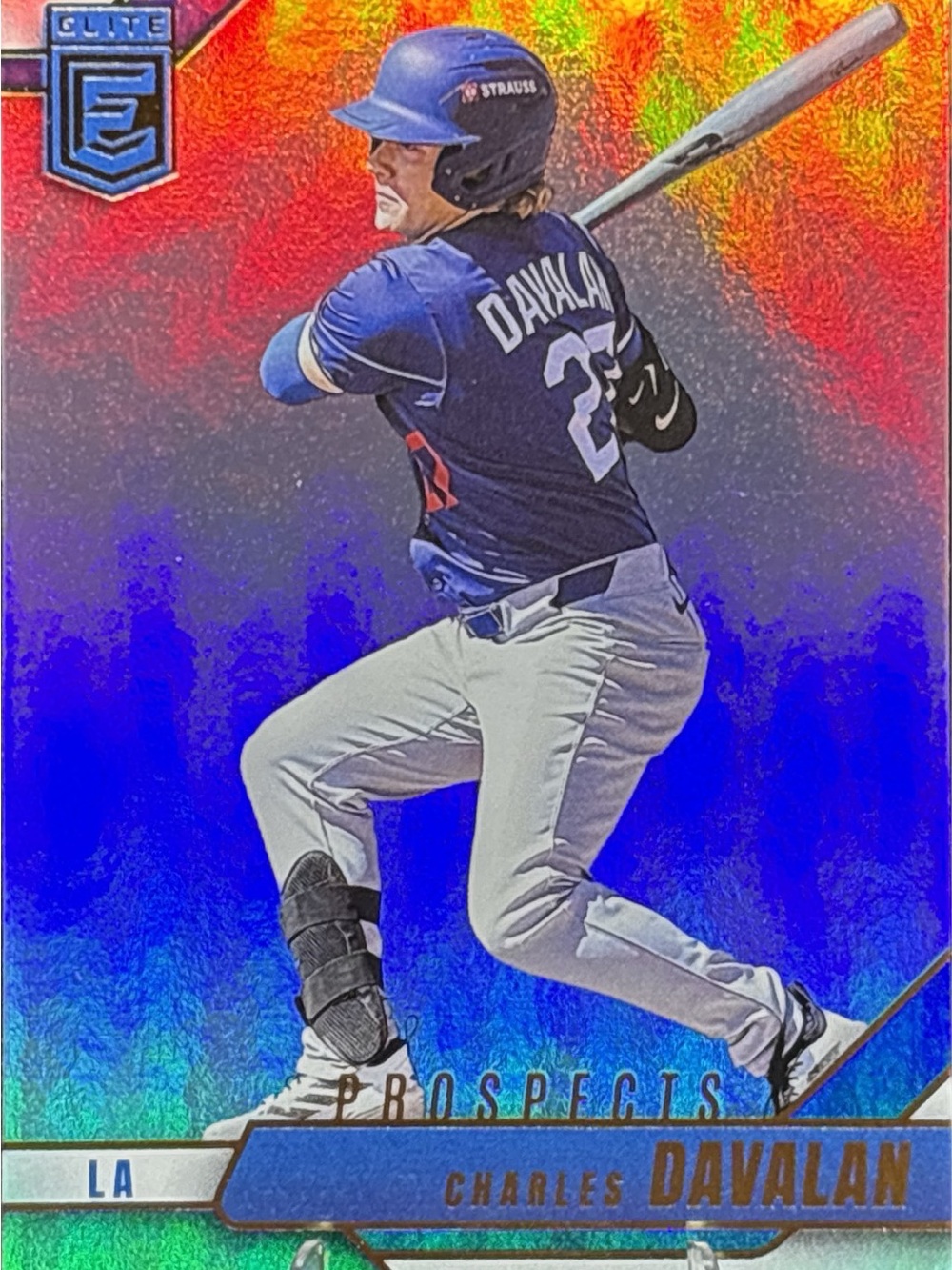 Panini Elite Charles Davalan Prospect Baseball Card